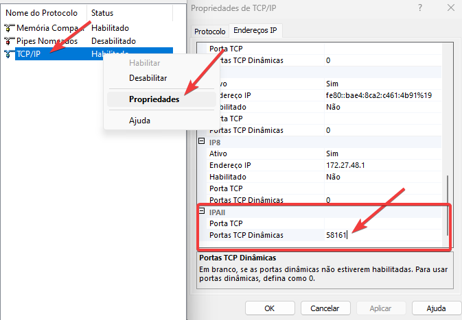 Configurar TCP/IP